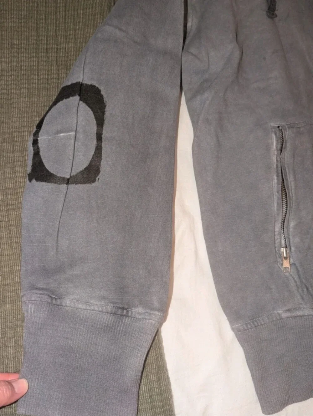 Diesel Light Military 978 Sportswear Grey Hoodie , XXL Mens